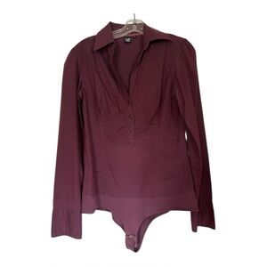 2/$20 - Twik by Simons Red Long Sleeve Fitted Bodysuit